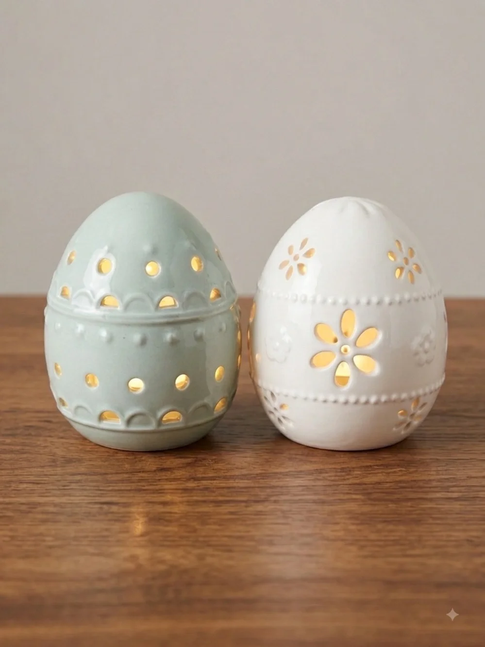 Ceramic Egg Lights